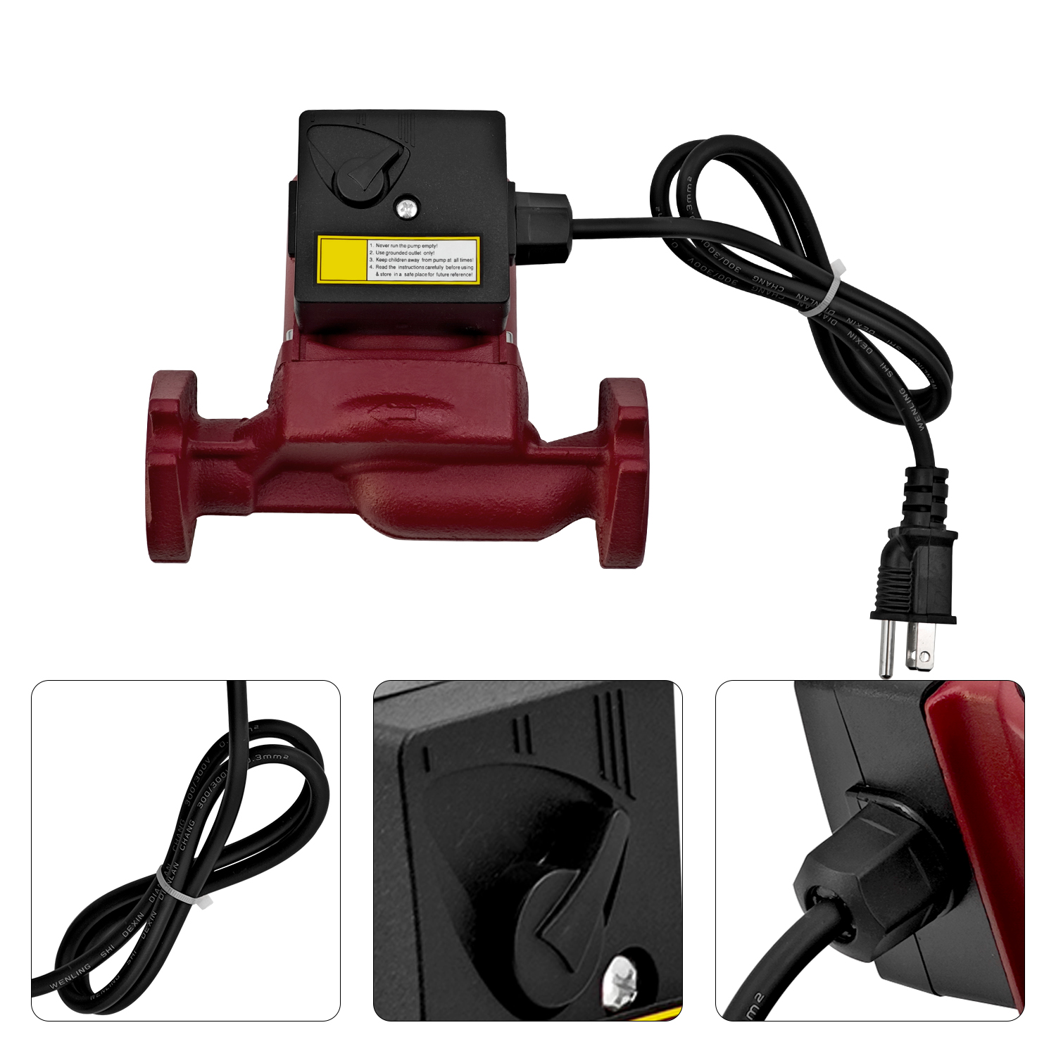 NRF-25 Circulator Pump for Bell & Gossett NRF-25 Hot Water, 3-Speed Cast Iron Flanged 115V 125W 1/6 HP