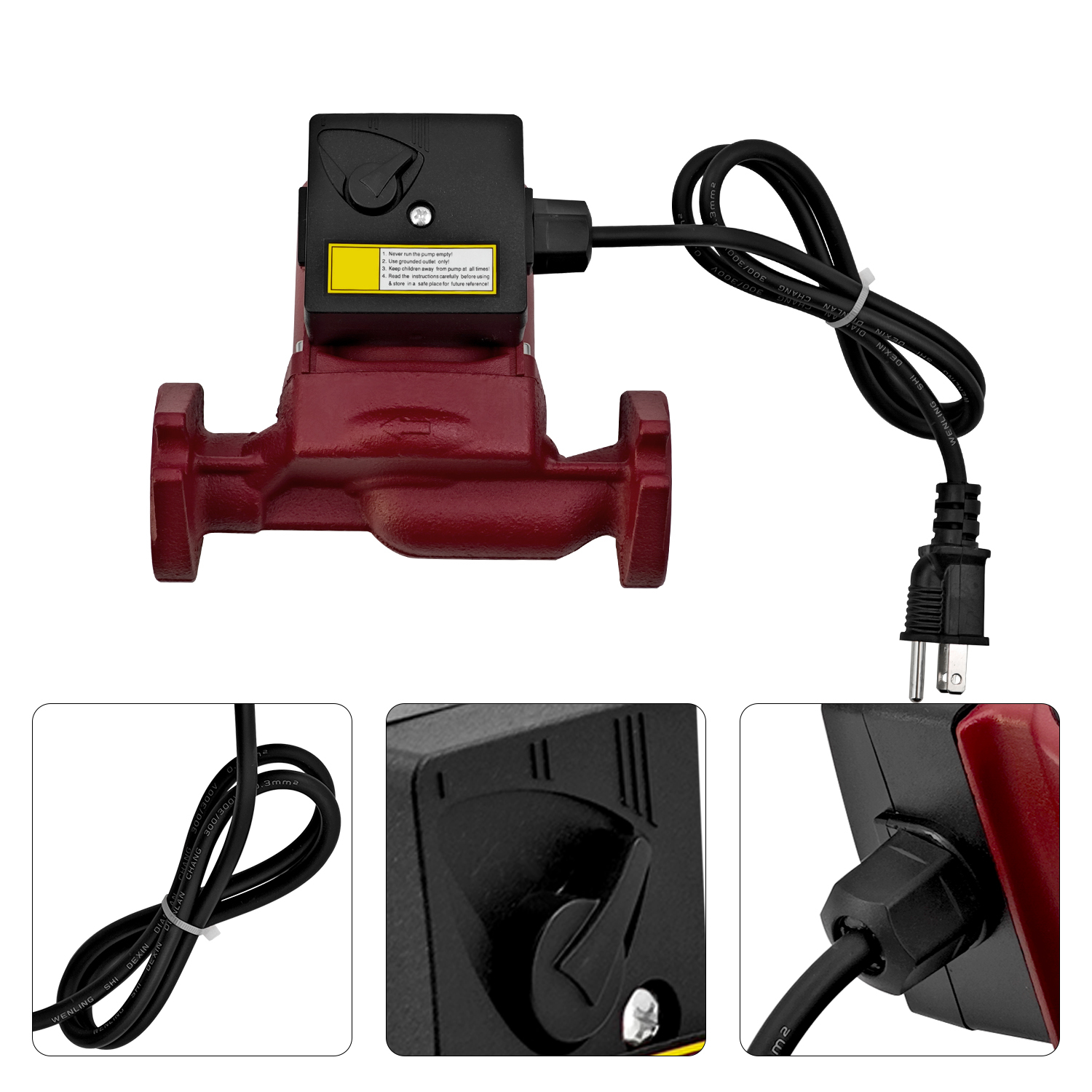 NRF-25 Circulator Pump for Bell & Gossett NRF-25 Hot Water, 3-Speed Cast Iron Flanged 115V 125W 1/6 HP