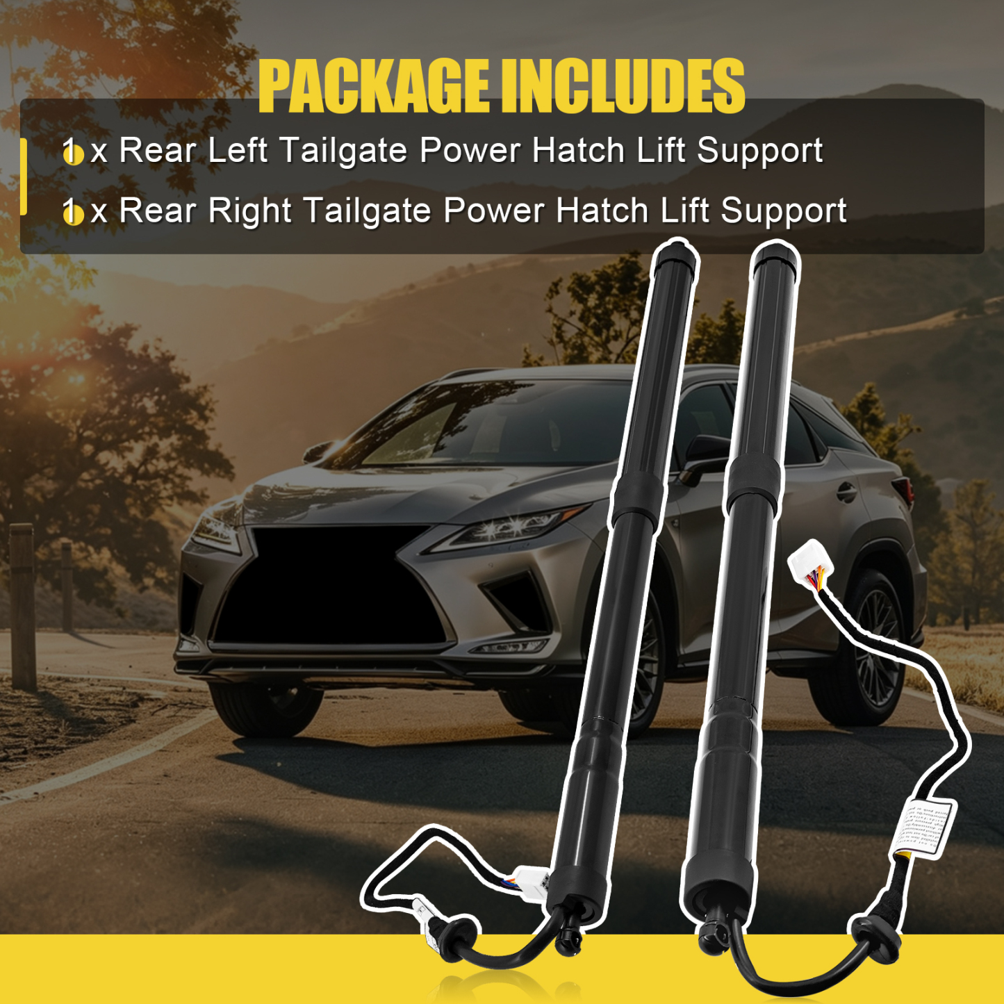 Rear Left & Right Tailgate Power Hatch Lift Support Shock Strut Fits for Lexus RX350 RX450h 2020-2022 #689200E060