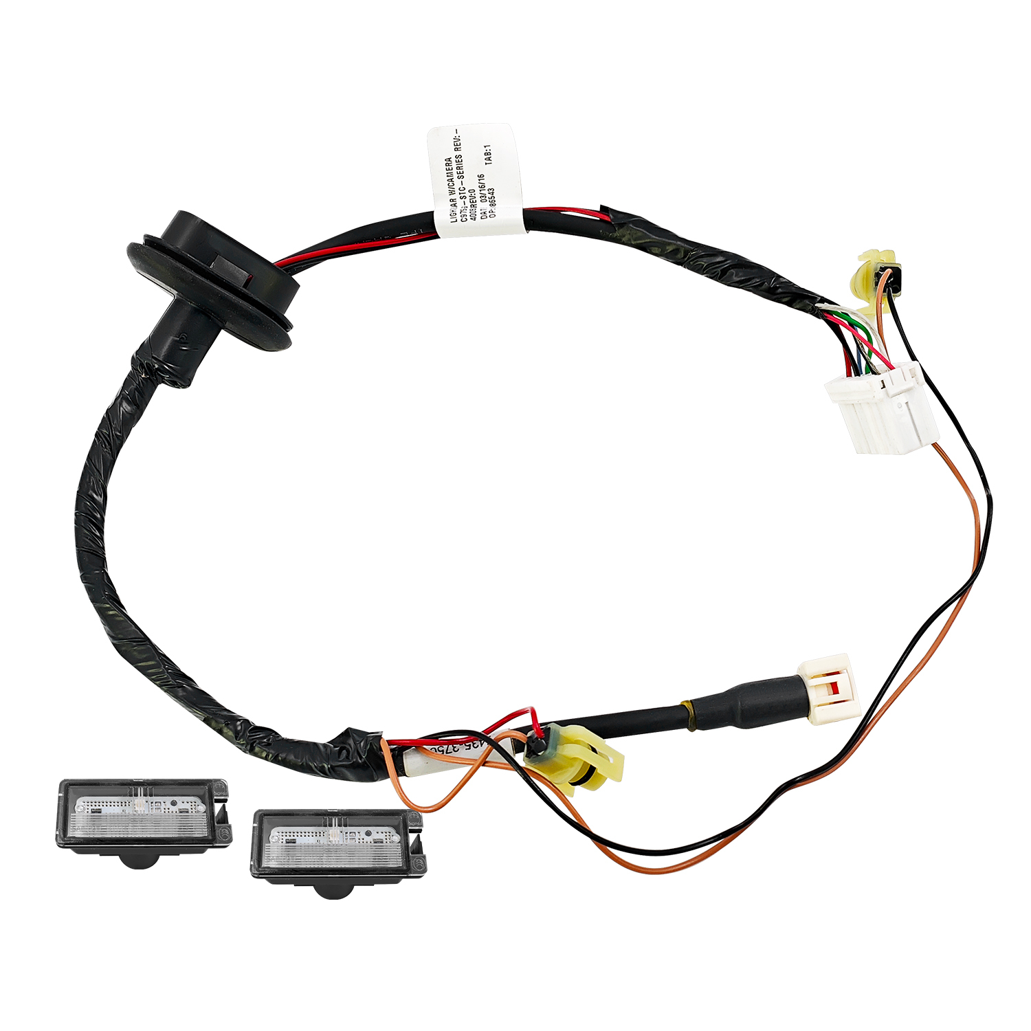 Rear License Plate Light Wiring Harness Compatible with Jeep Grand Cherokee 2014 2015 2016  #68360247AA 