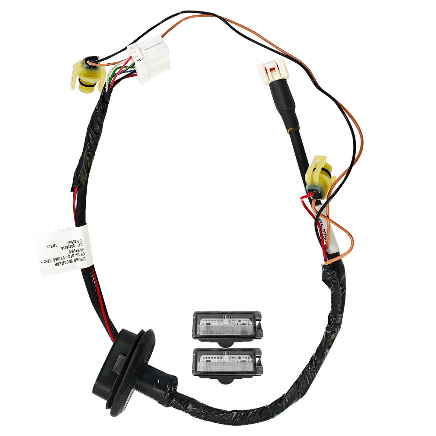 Rear License Plate Light Wiring Harness Compatible with Jeep Grand Cherokee 2014 2015 2016  #68360247AA 