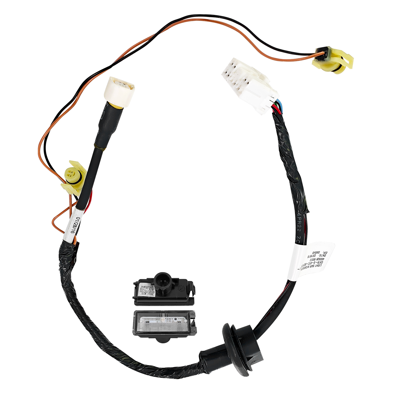 Rear License Plate Light Wiring Harness Compatible with Jeep Grand Cherokee 2014 2015 2016  #68360247AA 