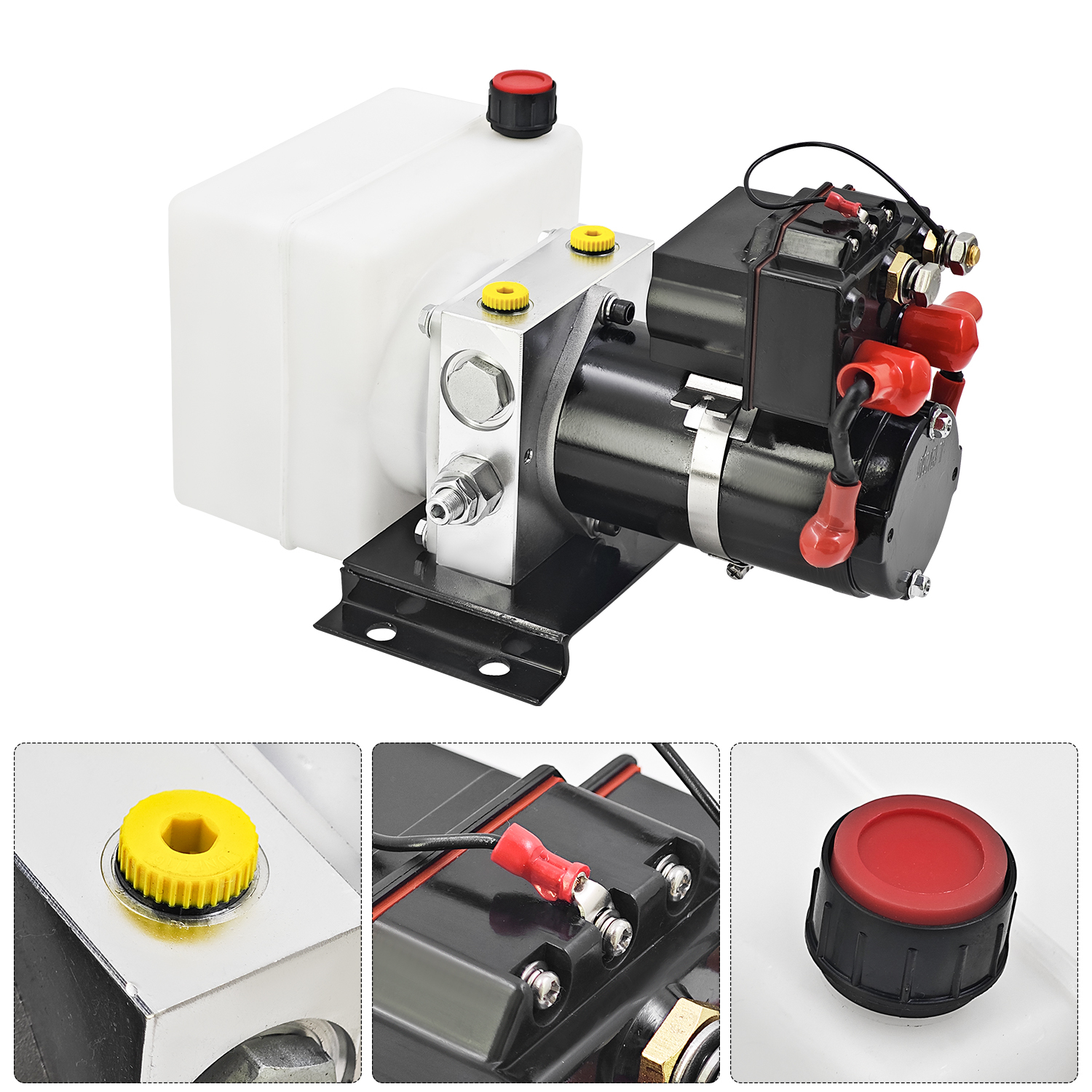 Hydraulic Power Unit with 2.7QT Pump Reservoir Kit for Lippert RV, 12VDC 0.8KW