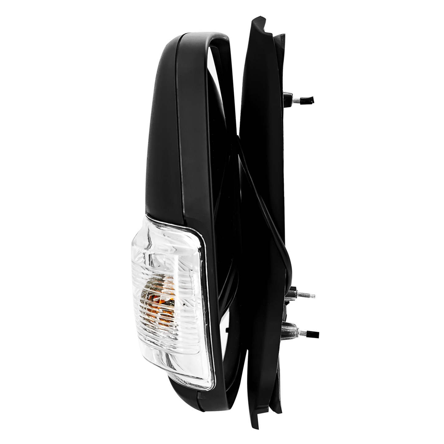 Left Driver Side Tow Mirror Fits for Ford Transit 150 250 350 2018-2019 Support Power Folding Power Heated Adjust with Turn Signal Light Short Arm