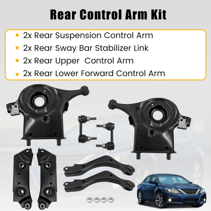 Rear Control Arm kit w/Rear Bar Stabilizer Link Fits for Nissan Altima 2.5L 3.5L 2013-2018, Maxima 3.5L 2016-2018