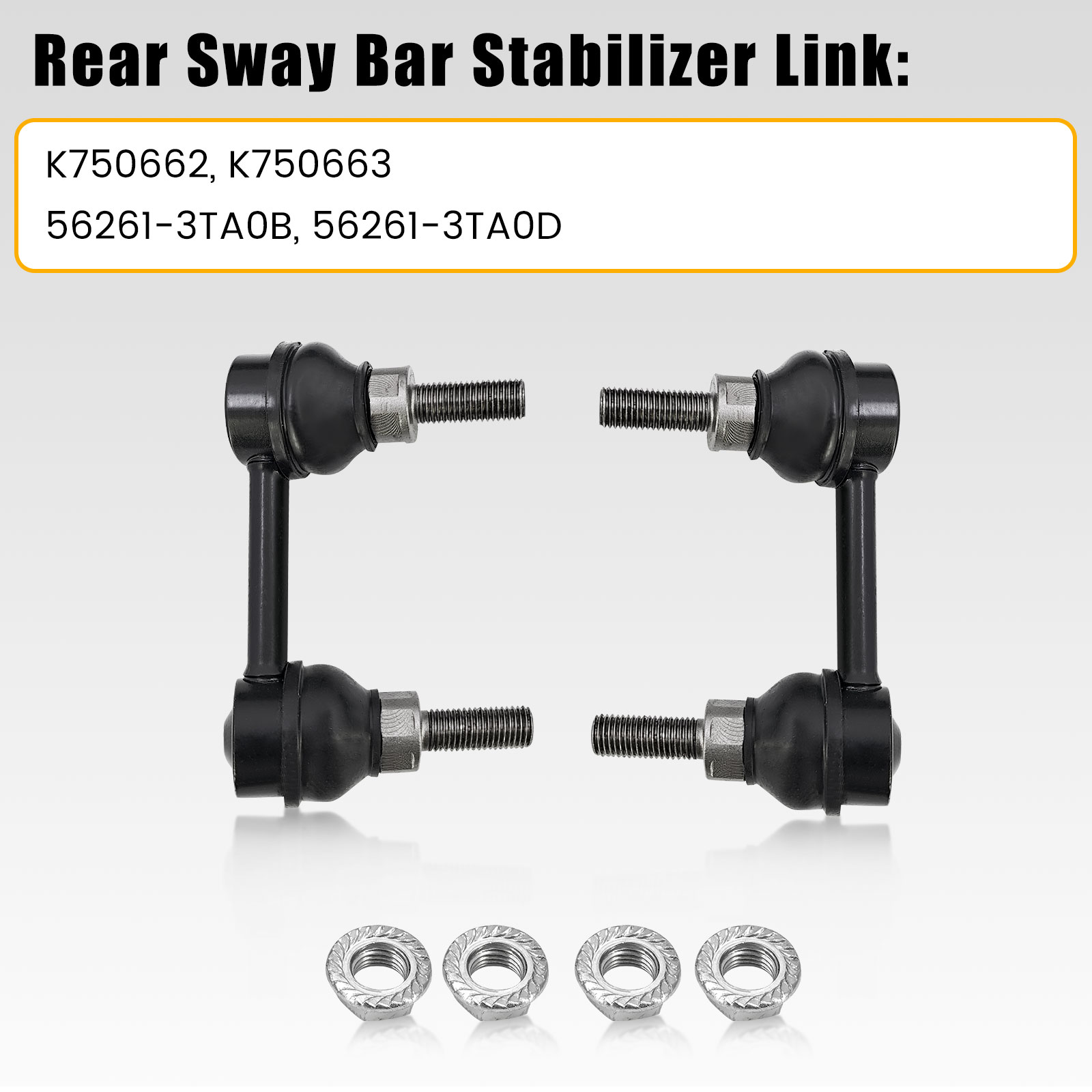 Rear Control Arm kit w/Rear Bar Stabilizer Link Fits for Nissan Altima 2.5L 3.5L 2013-2018, Maxima 3.5L 2016-2018