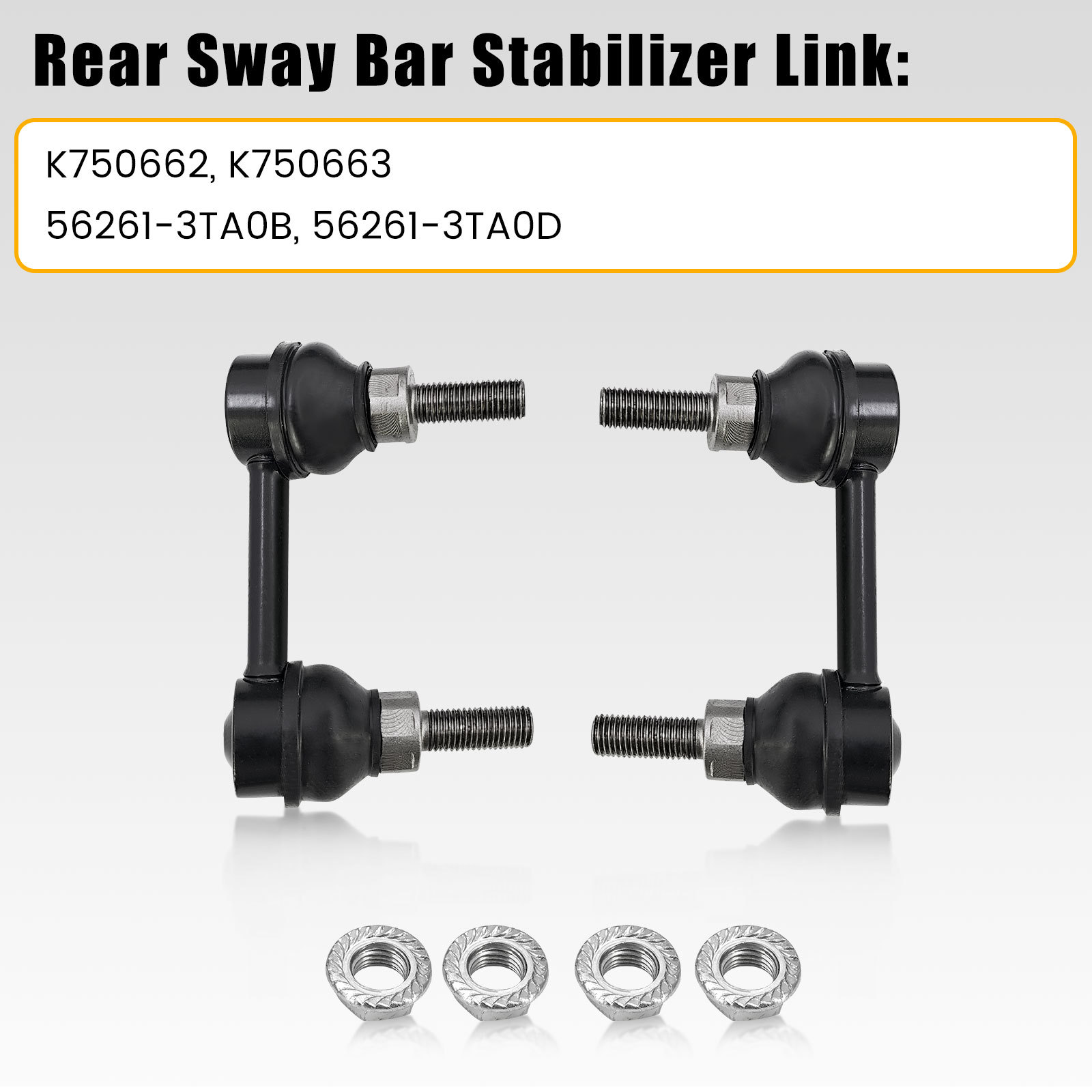 Rear Control Arm kit w/Rear Bar Stabilizer Link Fits for Nissan Altima 2.5L 3.5L 2013-2018, Maxima 3.5L 2016-2018