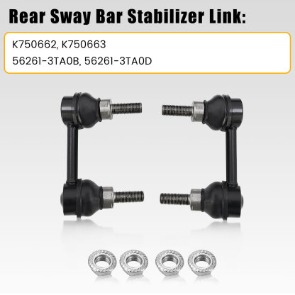 Rear Control Arm kit w/Rear Bar Stabilizer Link Fits for Nissan Altima 2.5L 3.5L 2013-2018, Maxima 3.5L 2016-2018