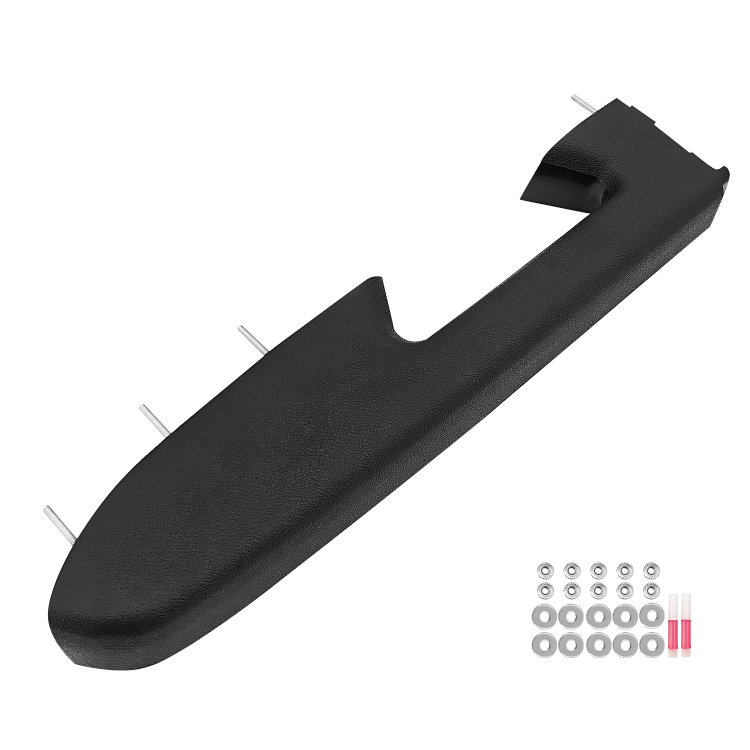  Black Front Left Driver Side Door Panel Armrest Repair Kit Fits for Chevy Silverado for GMC Sierra 1500 2500HD 3500HD 2010-2014 wi/Release Handle Below Armrest