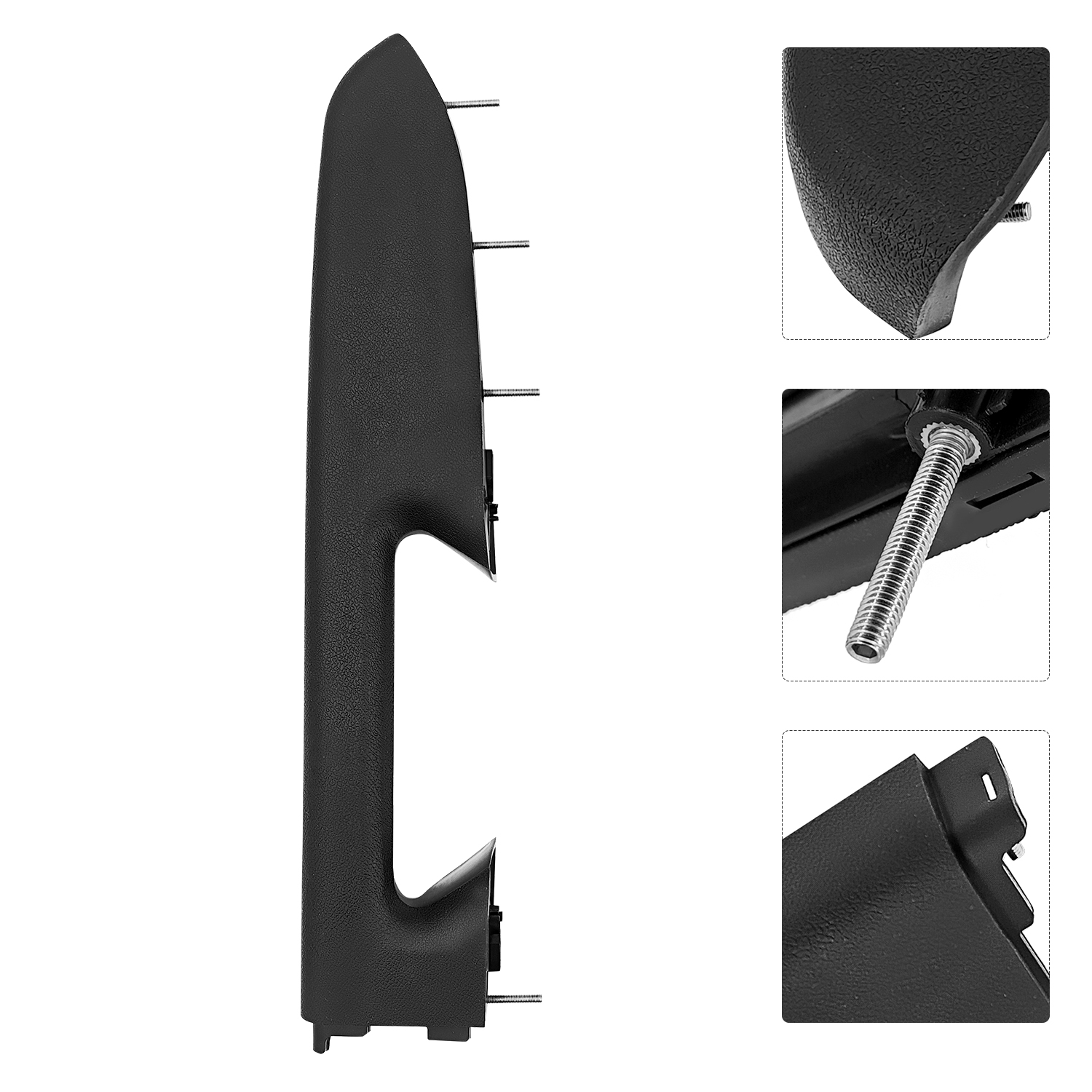  Black Front Left Driver Side Door Panel Armrest Repair Kit Fits for Chevy Silverado for GMC Sierra 1500 2500HD 3500HD 2010-2014 wi/Release Handle Below Armrest