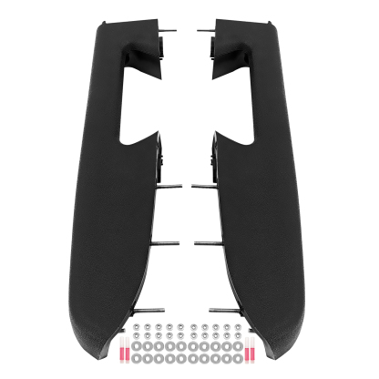 Black Front Left & Right Door Panel Armrest Repair Kit Fits for Chevy Silverado for GMC Sierra 1500 2500HD 3500HD 2010-2014 wi/Release Handle Below Armrest