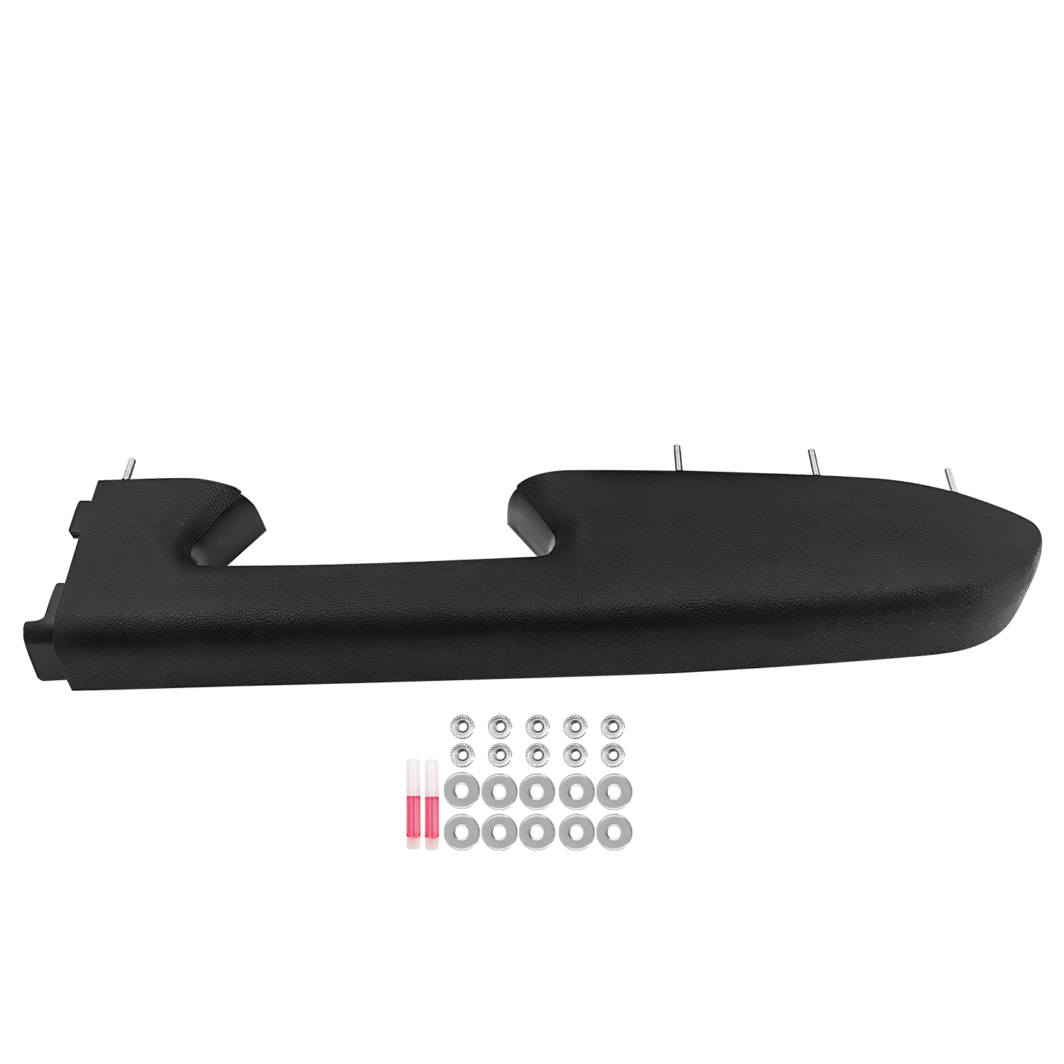 Black Front Right Driver Side Door Panel Armrest Repair Kit Fits for Chevy Silverado for GMC Sierra 1500 2500HD 3500HD 2010-2014 wi/Release Handle Below Armrest