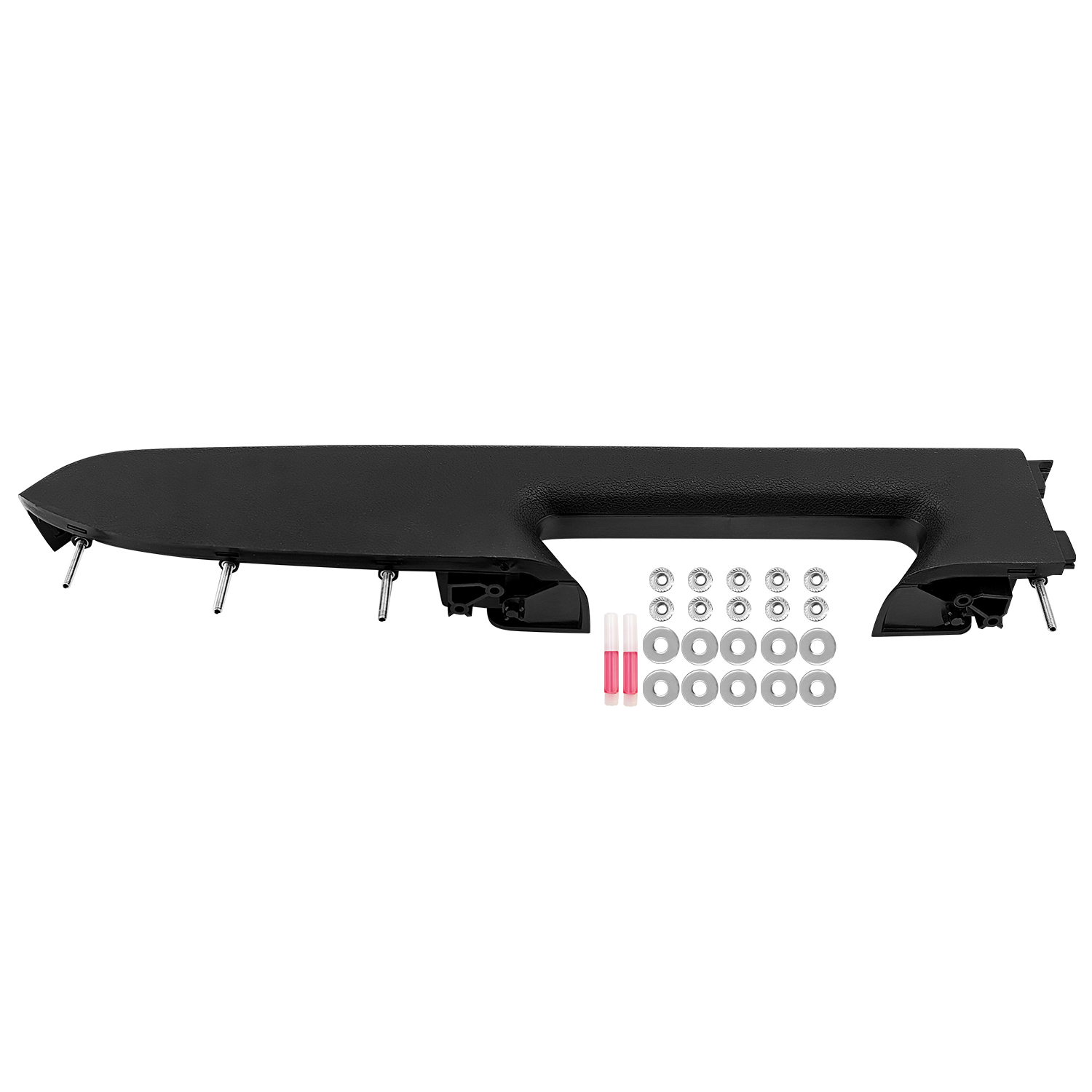 Black Front Right Driver Side Door Panel Armrest Repair Kit Fits for Chevy Silverado for GMC Sierra 1500 2500HD 3500HD 2010-2014 wi/Release Handle Below Armrest