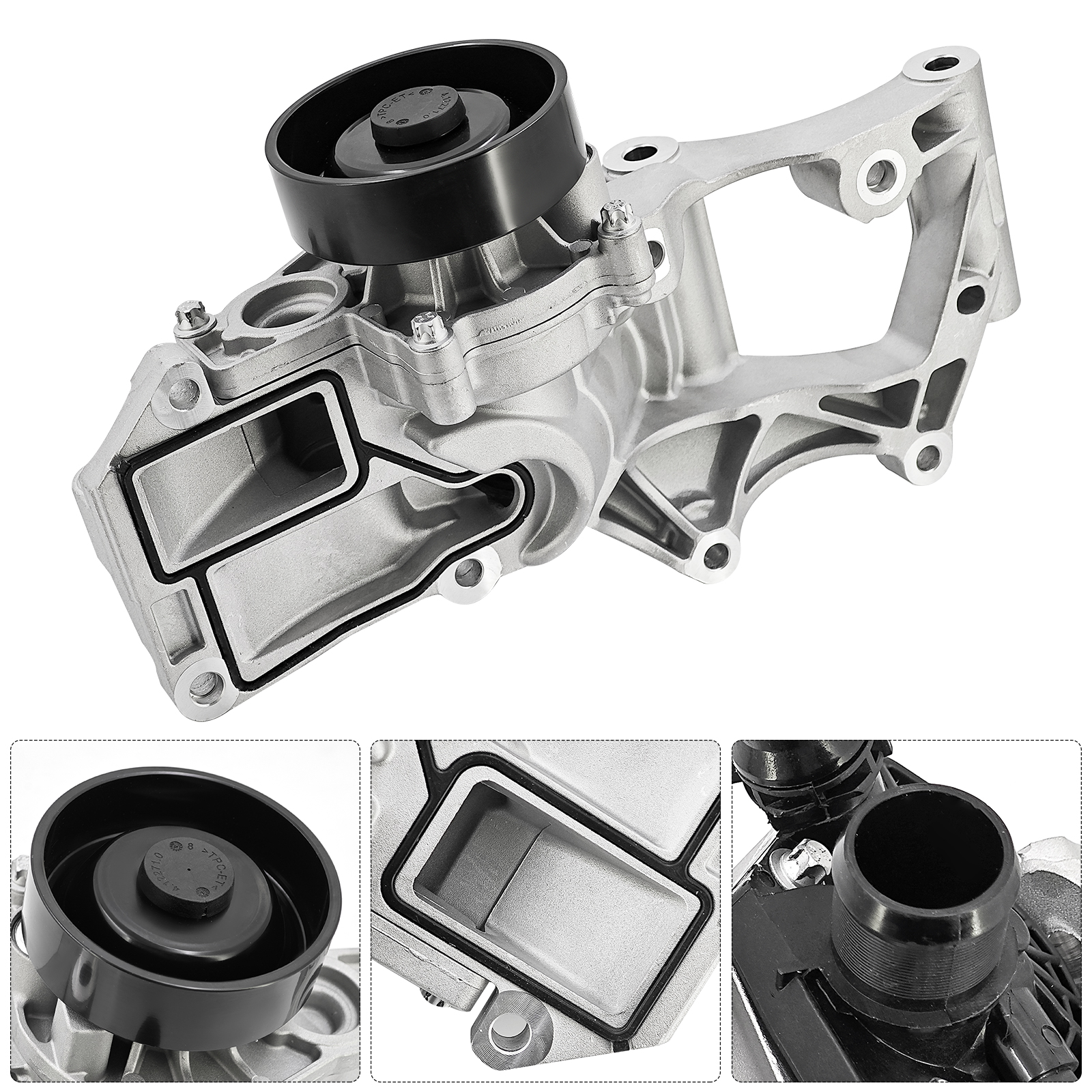 Water Pump w/Thermostat and Bracket Fits for BMW X1/X2 2.0L (2016-2019) for Mini Cooper/Cooper Clubman/Cooper Countryman 1.5L 2.0L (2014-2019)