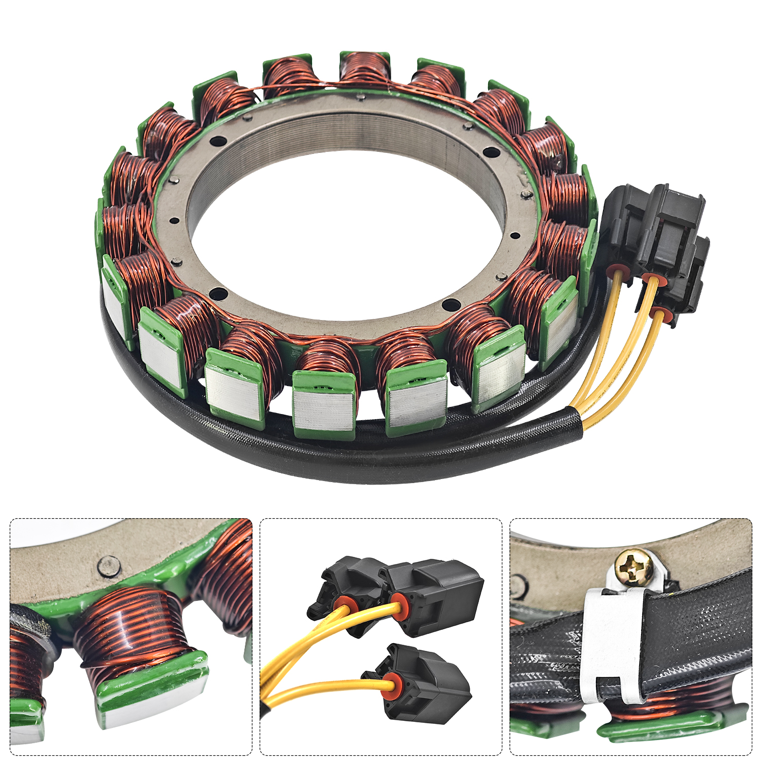 Stator Base Assy For Yamaha 200HP 225HP 250HP 4 Stroke Outboard 2006-UP F250 6P2-81460-00
