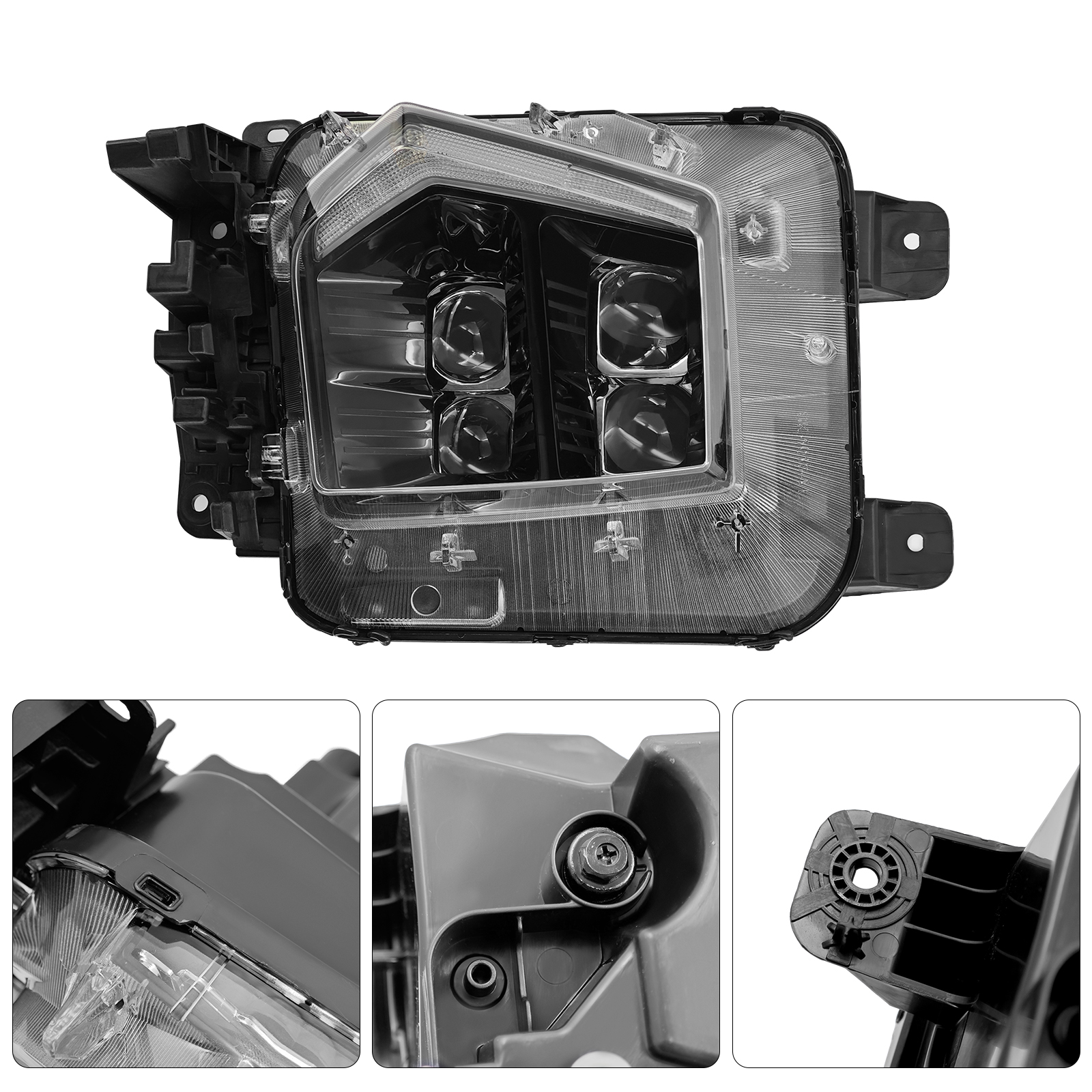 LED Headlight Assembly Fits for Hyundai Santa Cruz 2022-2024 -Left Driver Side