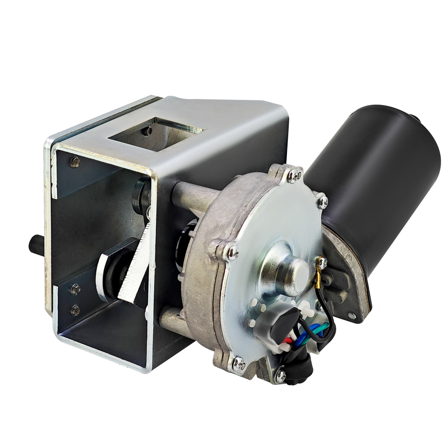 Windshield Wiper Motor Assembly for Caterpillar Cat 938K 938M 924K 926M 930K 930M Wheel Loaders, Includes Caps & Hardware