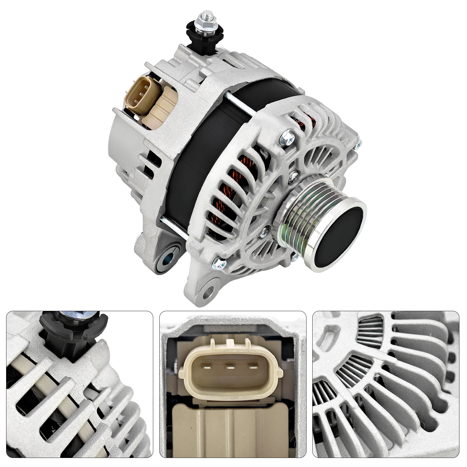 150 Amp Alternator Fits for Mazda 6 2018-2021 2.5L, CX-5 CX5 2019-2023 2.5L, CX-9 CX9 2016-2023 2.5L 12V 6-Groove