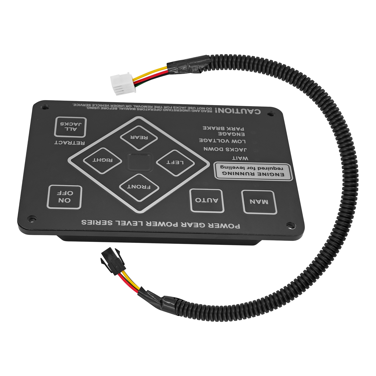 RV Leveling Touch Control Panel w/Harness Adapter Fits for Lippert Power Gear; for Kwikee Ground Control and Travel Trailer Leveling System