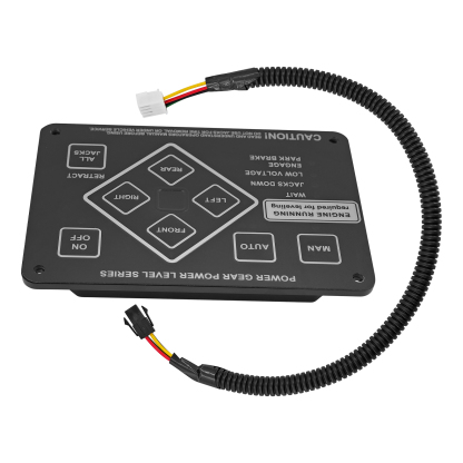 RV Leveling Touch Control Panel w/Harness Adapter Fits for Lippert Power Gear; for Kwikee Ground Control and Travel Trailer Leveling System