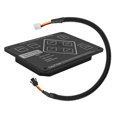 RV Leveling Touch Control Panel w/Harness Adapter Fits for Lippert Power Gear; for Kwikee Ground Control and Travel Trailer Leveling System