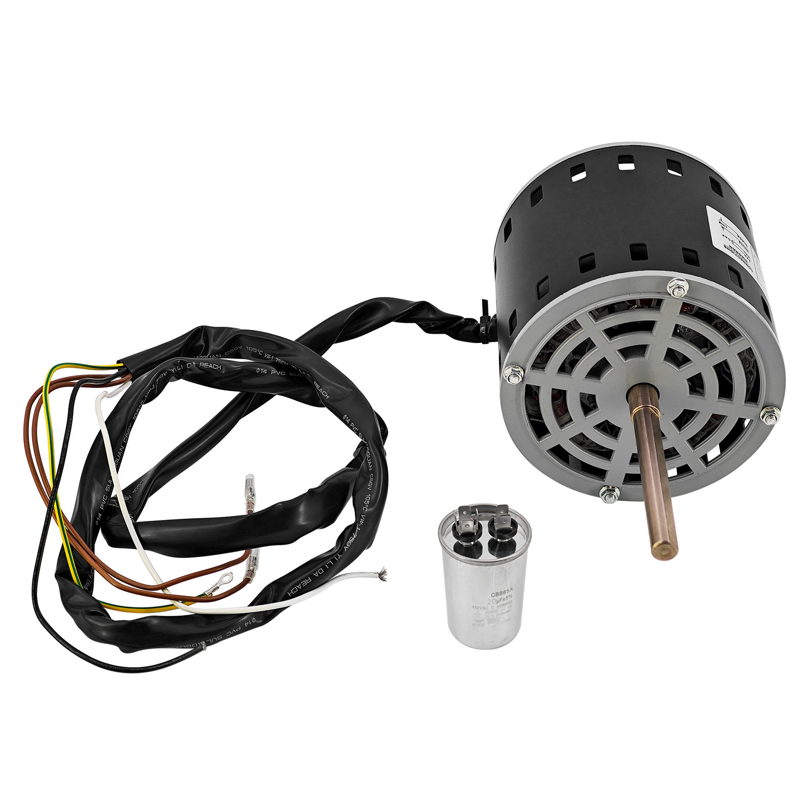 Condenser Fan Motor 1/2HP 115V Fits for AO Smith F48S37A13, 1050 RPM CCW
