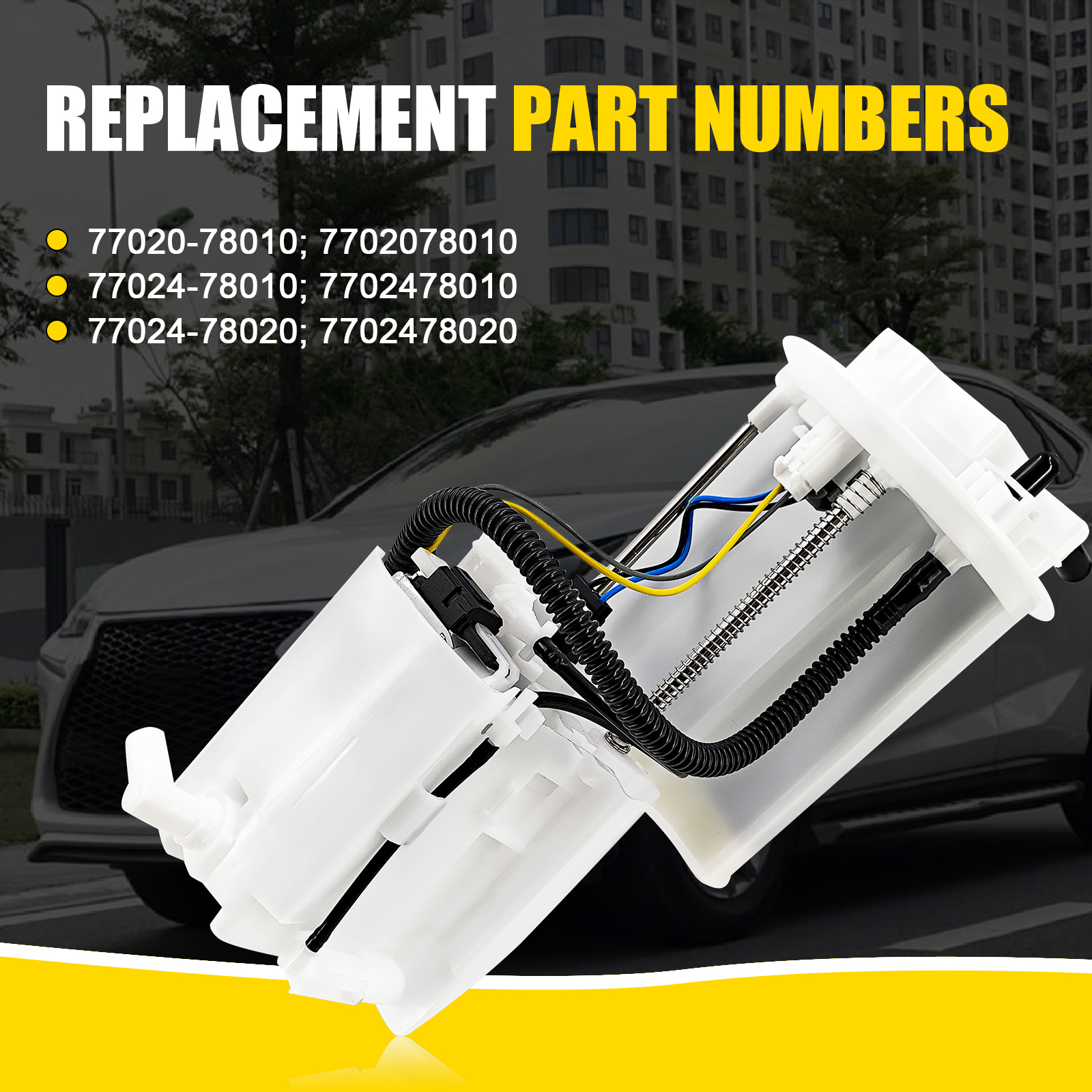 Fuel Pump Module Assembly Fits Lexus NX200t AGZ10 AGZ15 2.0L 2015-2017, NX300 AGZ10 AGZ15 2.0L 2018-2019, NX300h AYZ15 2.0L 2015-2019