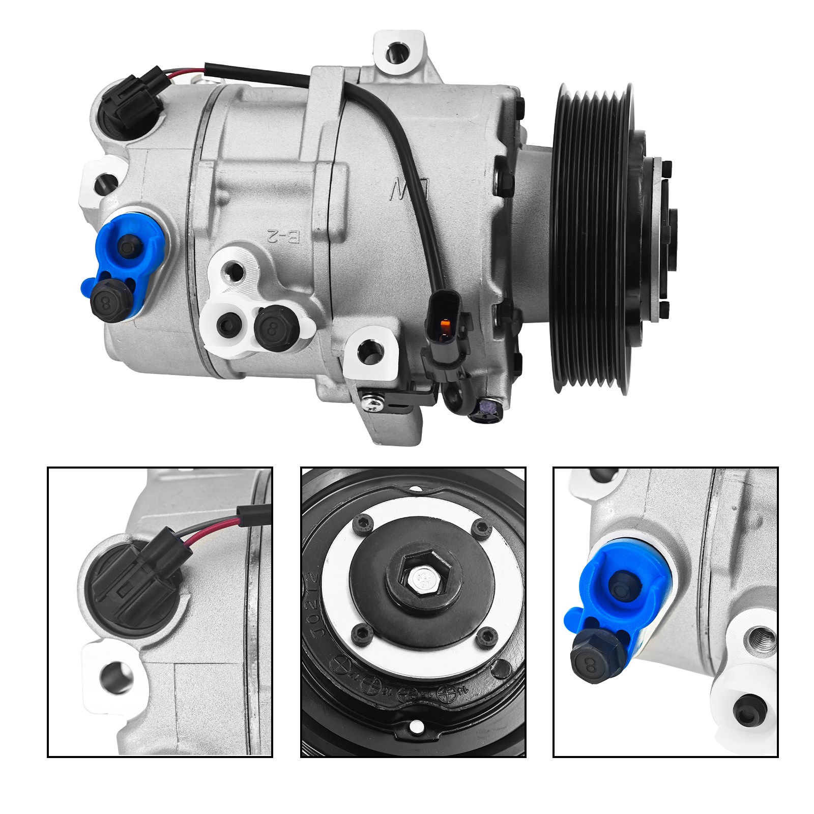 2.0L AC Compressor Assembly w/Clutch Compatible with Hyundai Tucson 2.0L 2017-2018