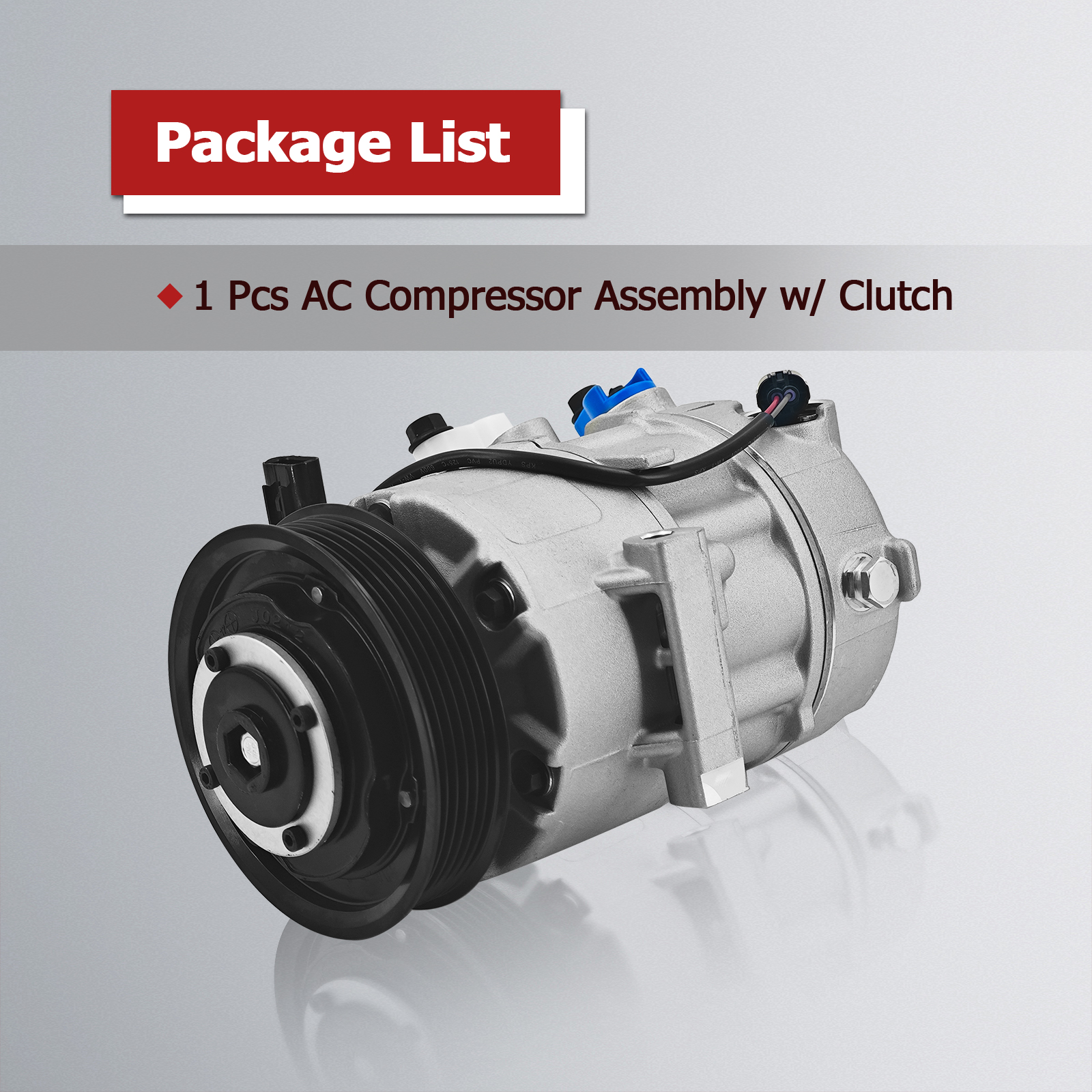 2.0L AC Compressor Assembly w/Clutch Compatible with Hyundai Tucson 2.0L 2017-2018