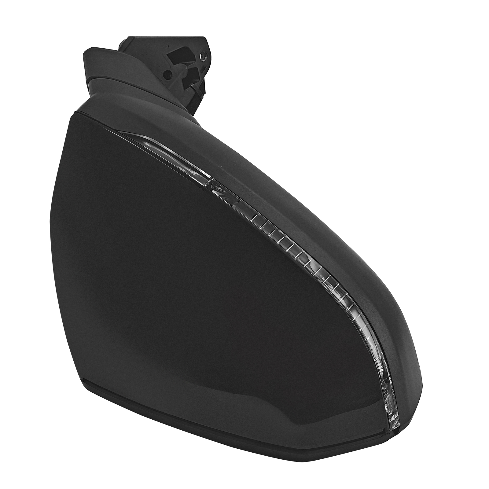 Right Passenger Side Mirror 15+1 Wires w/Camera for Audi 2017-2019 Q7 Prestige/Premium (Plus) Sport; ECHR, Lane Change Assist, Power Adjustment and Folding, Heated, Turn Signals, Memory, Black