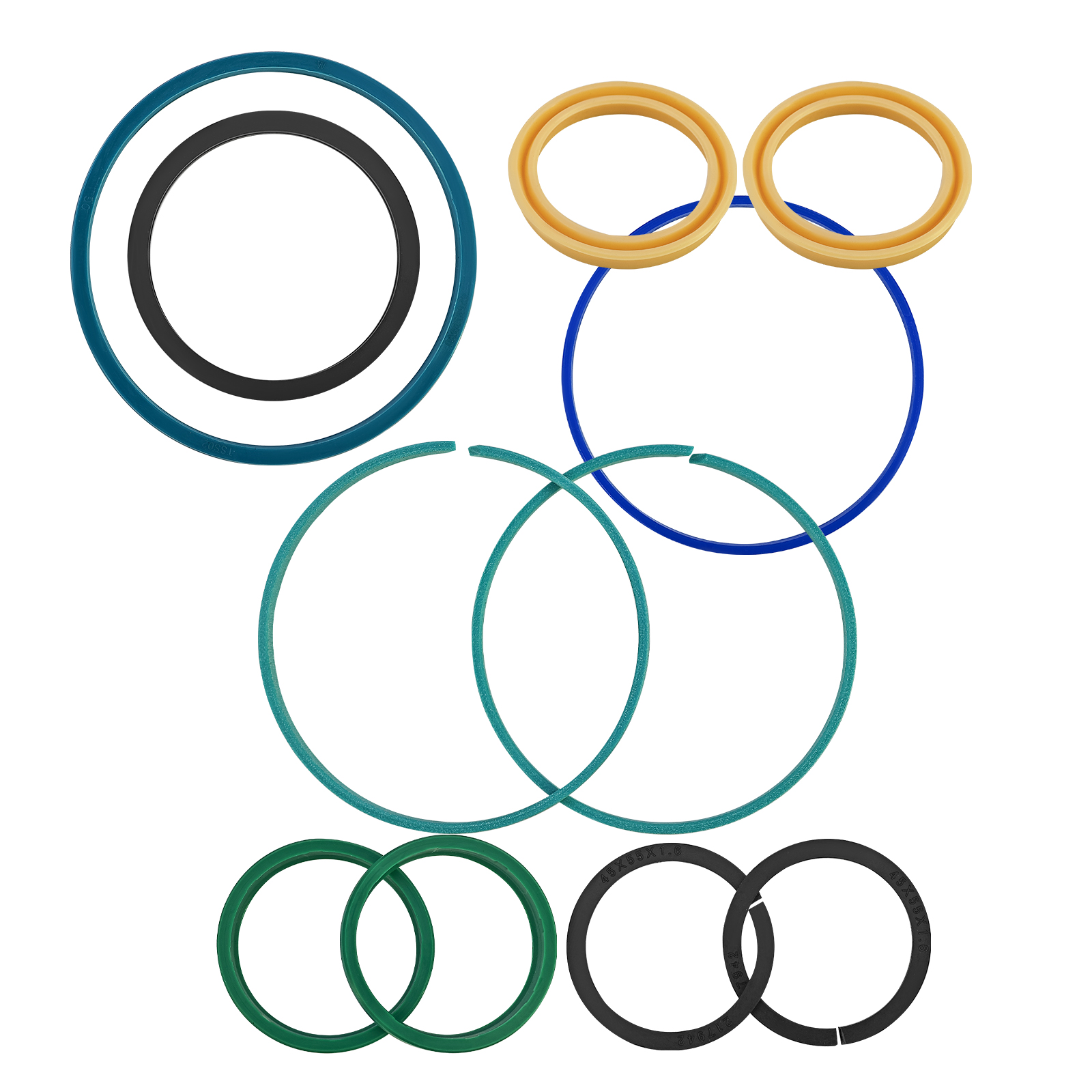Hydraulic Seal Kit Compatible with Genie Rod 1.75 Bore 3.54 in | for Telehandler GTH644 GTH842 GTH844 SS644C SS842C TH636C TH644C