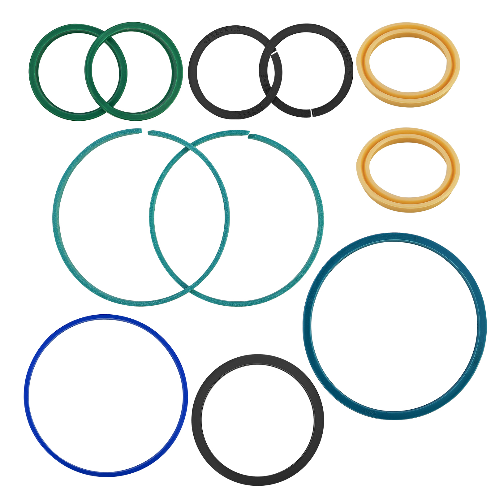 Hydraulic Seal Kit Compatible with Genie Rod 1.75 Bore 3.54 in | for Telehandler GTH644 GTH842 GTH844 SS644C SS842C TH636C TH644C