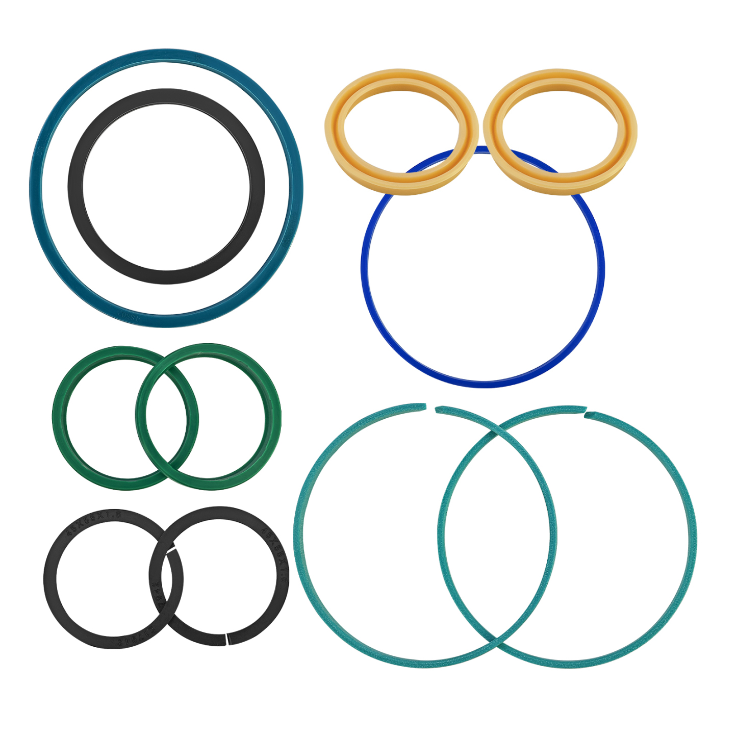 Hydraulic Seal Kit Compatible with Genie Rod 1.75 Bore 3.54 in | for Telehandler GTH644 GTH842 GTH844 SS644C SS842C TH636C TH644C