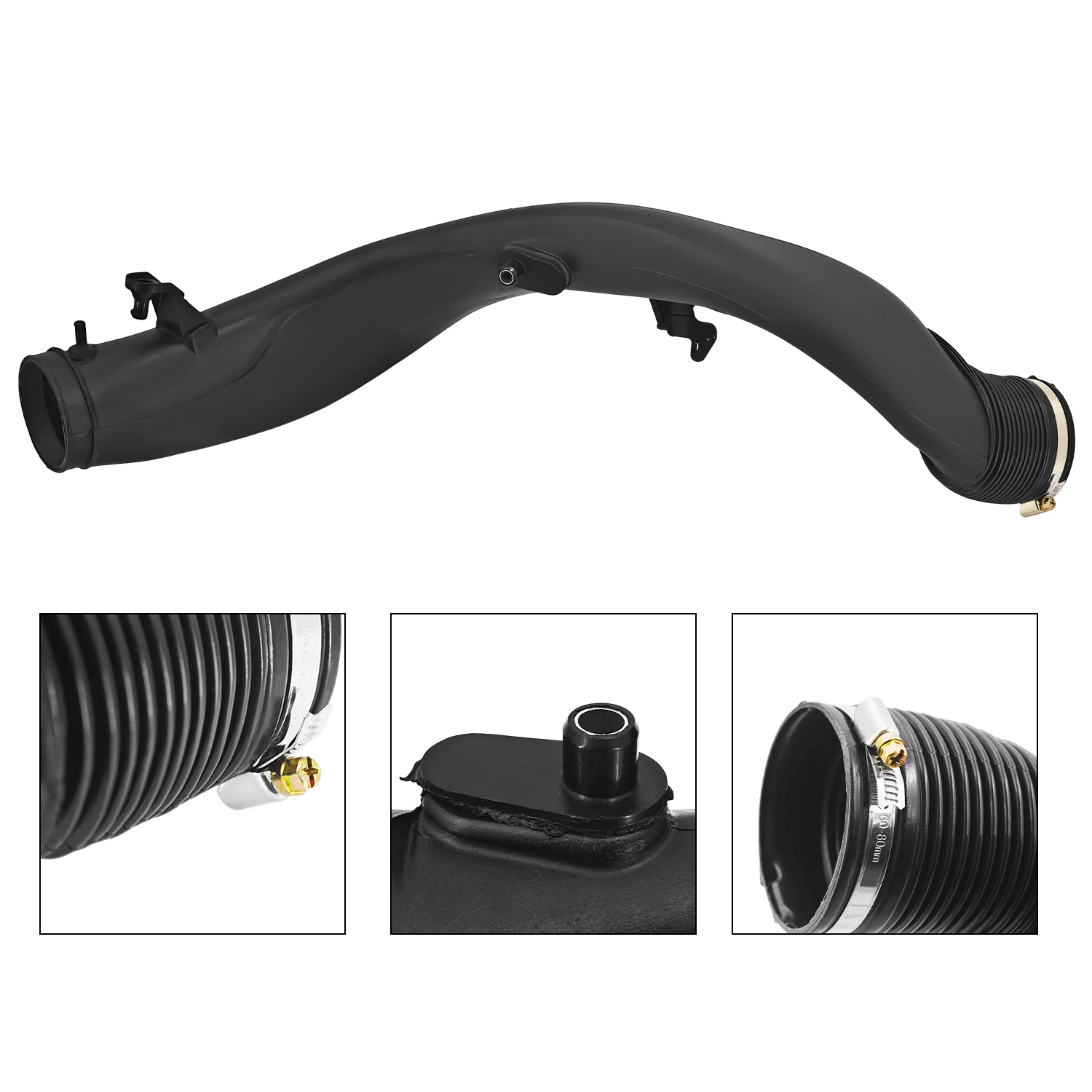 Engine Air Intake Hose Fits for Volvo S60 V60 XC60 XC70 S80 2008-2016 (Black)