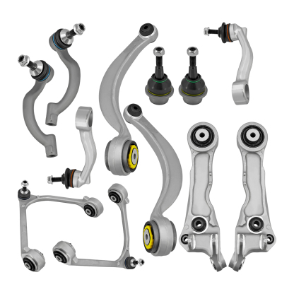 Front Suspension Kit for Jaguar S-Type XF XFR 2003-2015 | 12PCS, Upper & Lower Control Arm, w/Ball joint & Bushing Outer Tie Rod