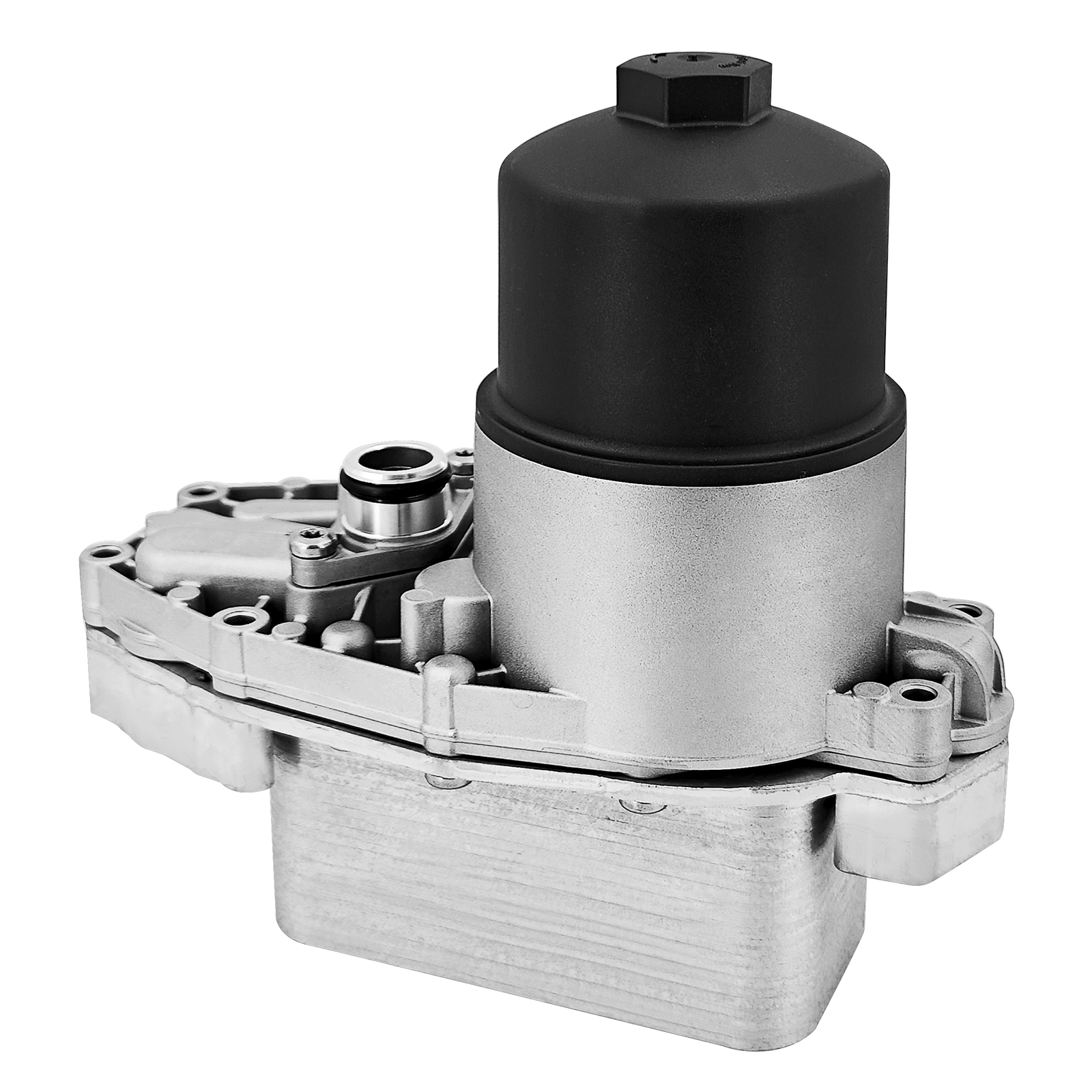 Aluminum Engine Oil Cooler Oil Filter Housing Adapter Fits for Ford F-150 3.0L 2018-2021
