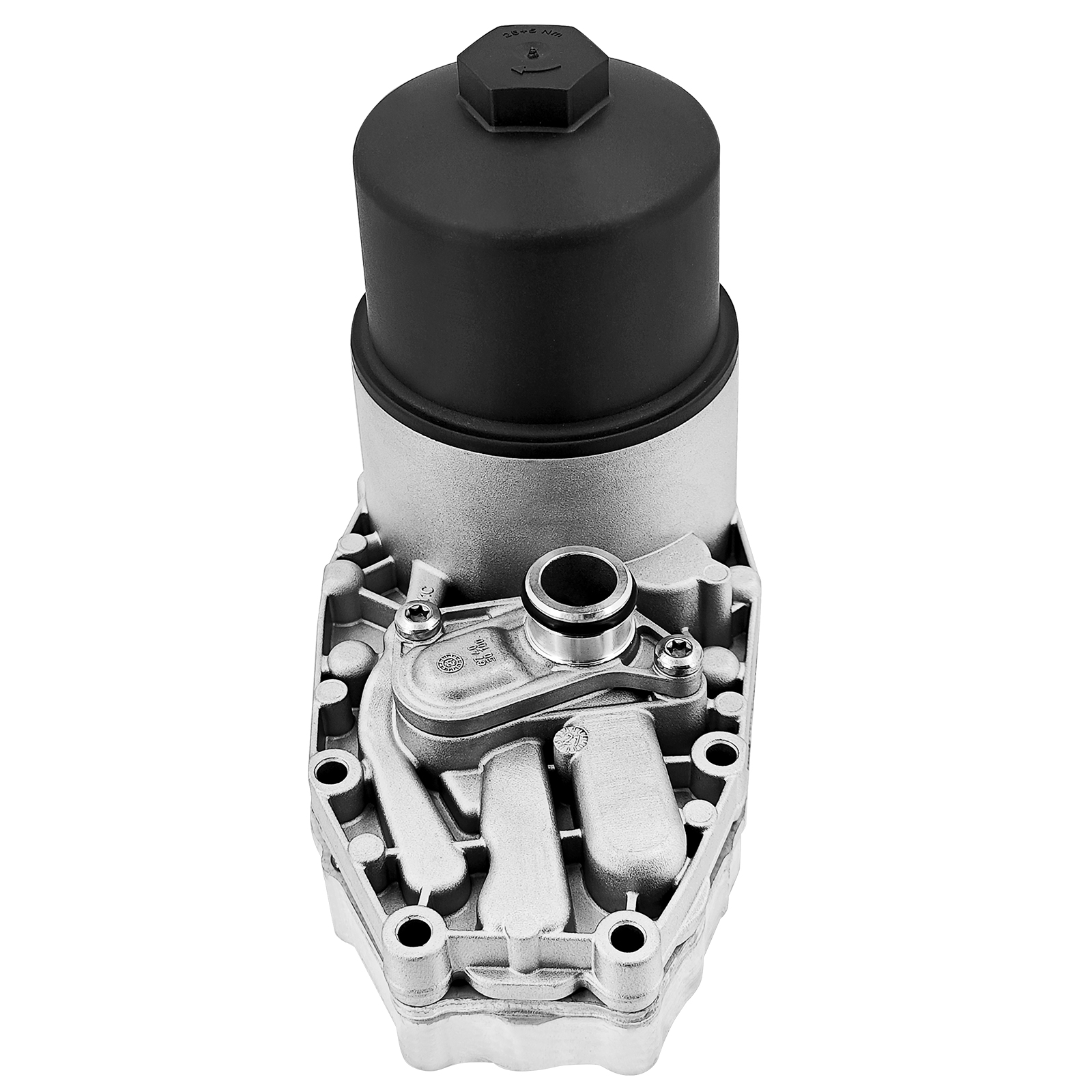 Aluminum Engine Oil Cooler Oil Filter Housing Adapter Fits for Ford F-150 3.0L 2018-2021