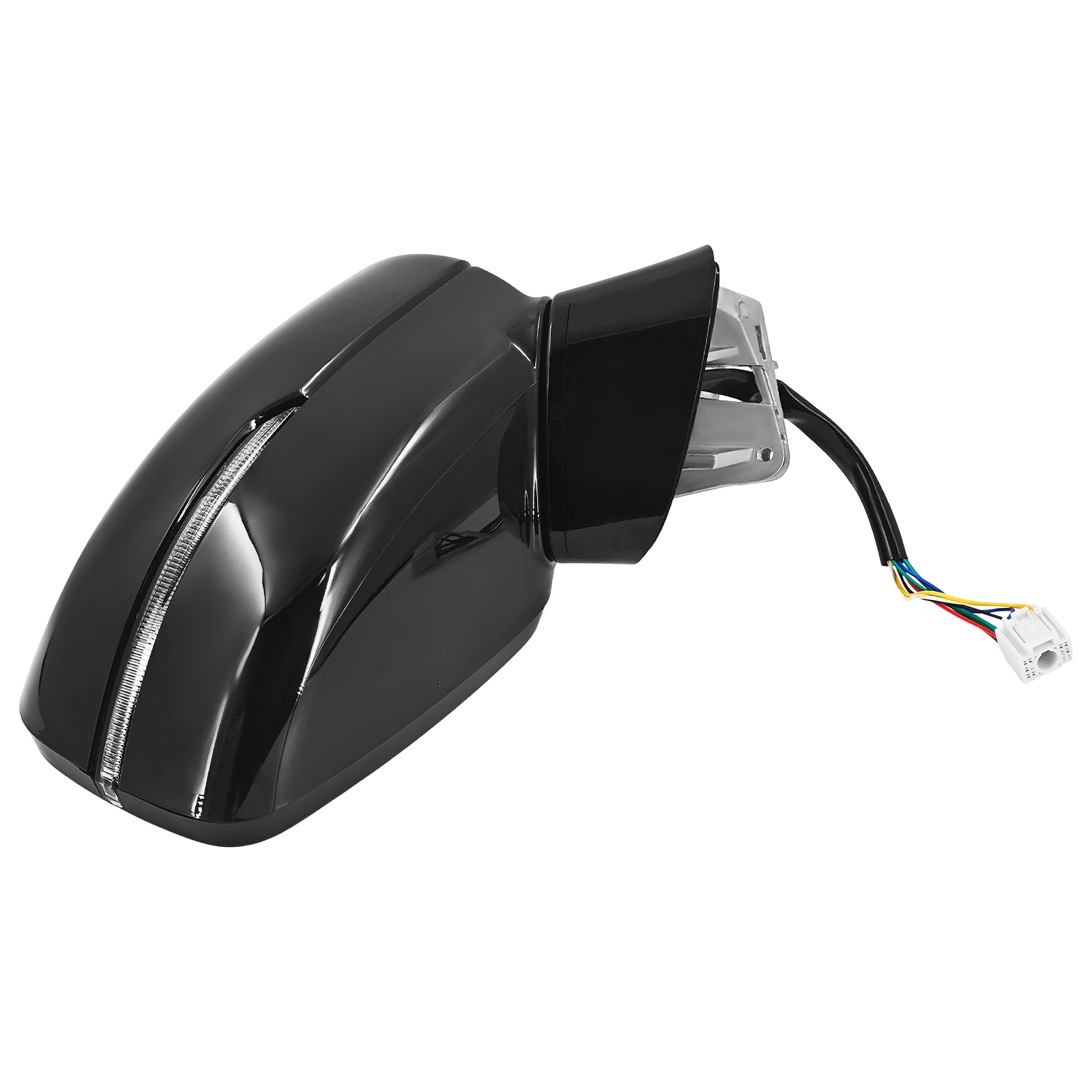 8 Pin Black Right Side Mirror Fits for Kia Sorento 2021-2025 w/Power Adjust/ Heated/Signal Light/ Blind Spot