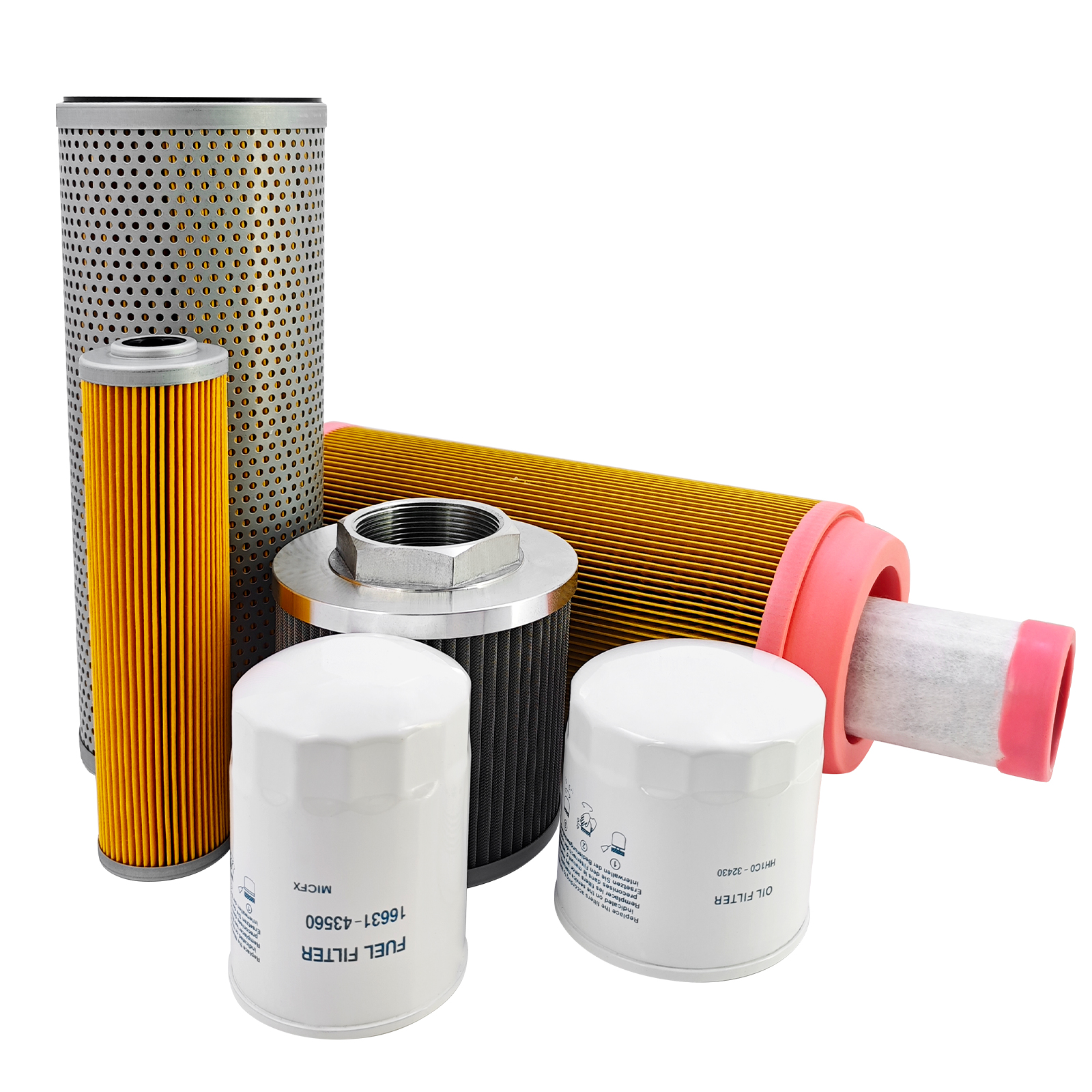 7 Pcs Maintenance Filter Kit for Takeuchi TL8 Compact Track Loaders for Kubota V3307 Engine
