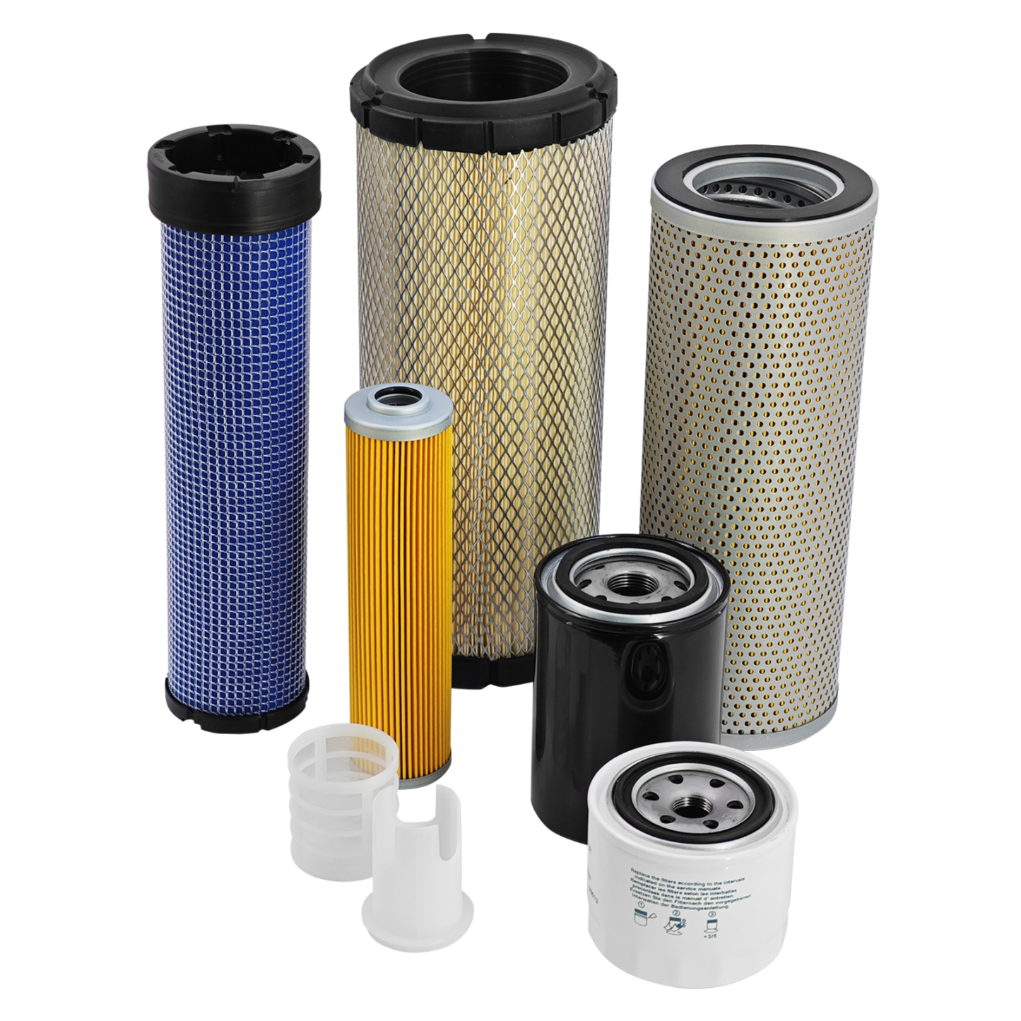 7Pcs Maintenance Filter Kit for Takeuchi TL6R Compact Track Loaders for Kubota V2403 Engine