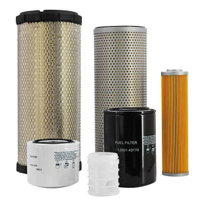 7Pcs Maintenance Filter Kit for Takeuchi TL6R Compact Track Loaders for Kubota V2403 Engine