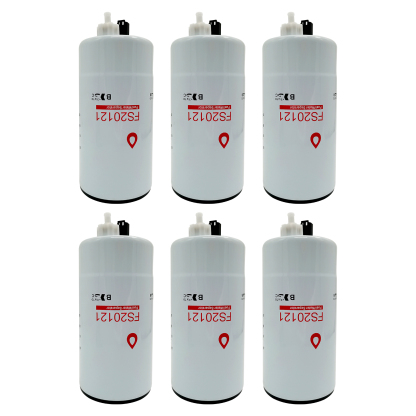 6 PCS Fuel Water Separator Cartridge FS20121 Fuel Water Separator Filter Compatible with Cummins Cummins L9, B6.7 Replaces 5444245 5528103