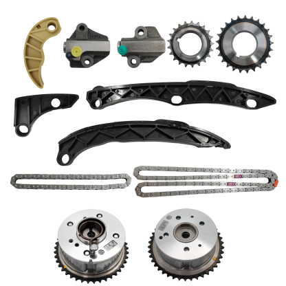 24321-2G111 Timing Chain Kit Oil Pump Gear with 2PCS VVT Gear Sprocket Fit for 2010-2014 Hyundai Sonata