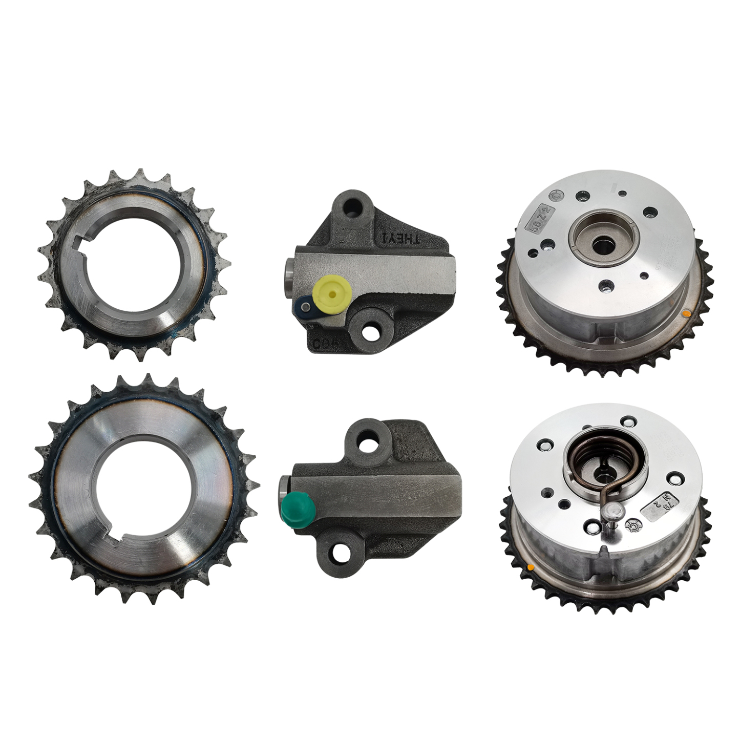 24321-2G111 Timing Chain Kit Oil Pump Gear with 2PCS VVT Gear Sprocket Fit for 2010-2014 Hyundai Sonata