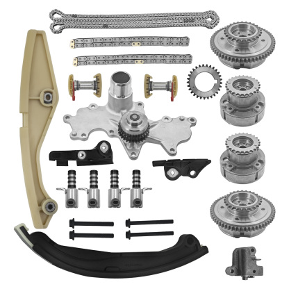 Timing Chain Kits Fit for Ford F-150 3.5 Ecoboost 2011-2013, Fit for Ford Transit-150/250/ 350/350 HD 3.5L 2015-2016, W/Water Pump VVT Solenoid