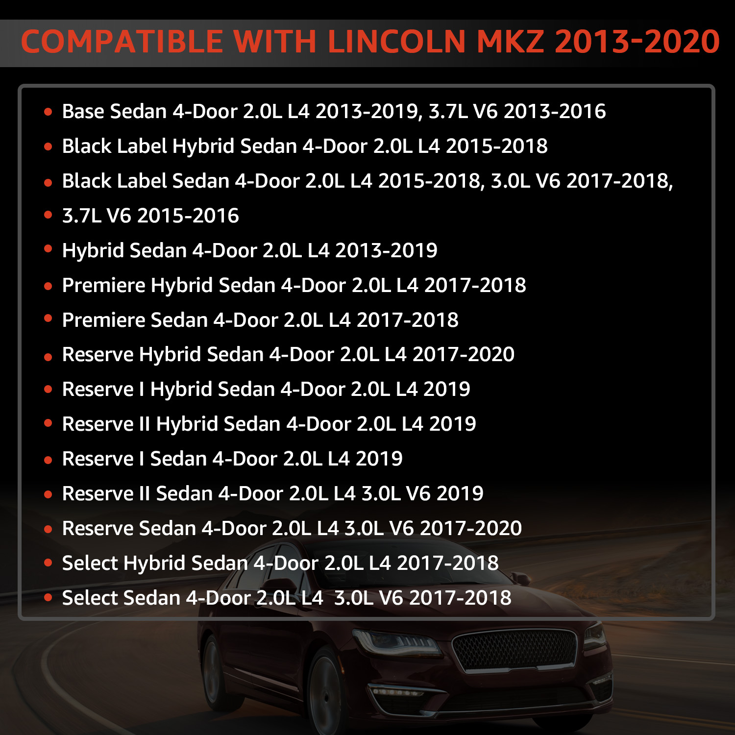 Rear Left & Right Lower Control Arm Fits for ‎Ford Fusion 2013-2020 for Lincoln MKZ 2013-2020