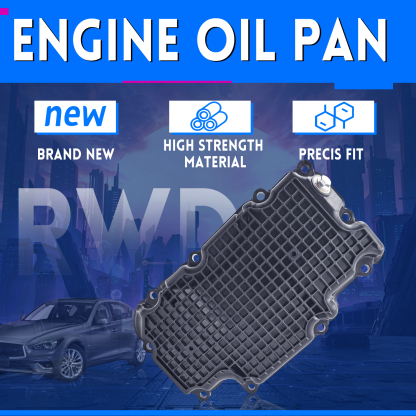 11110-5CA2A Lower Engine Oil Pan Fits for Infiniti Q50 2016-2022 3.0L V6 RWD
