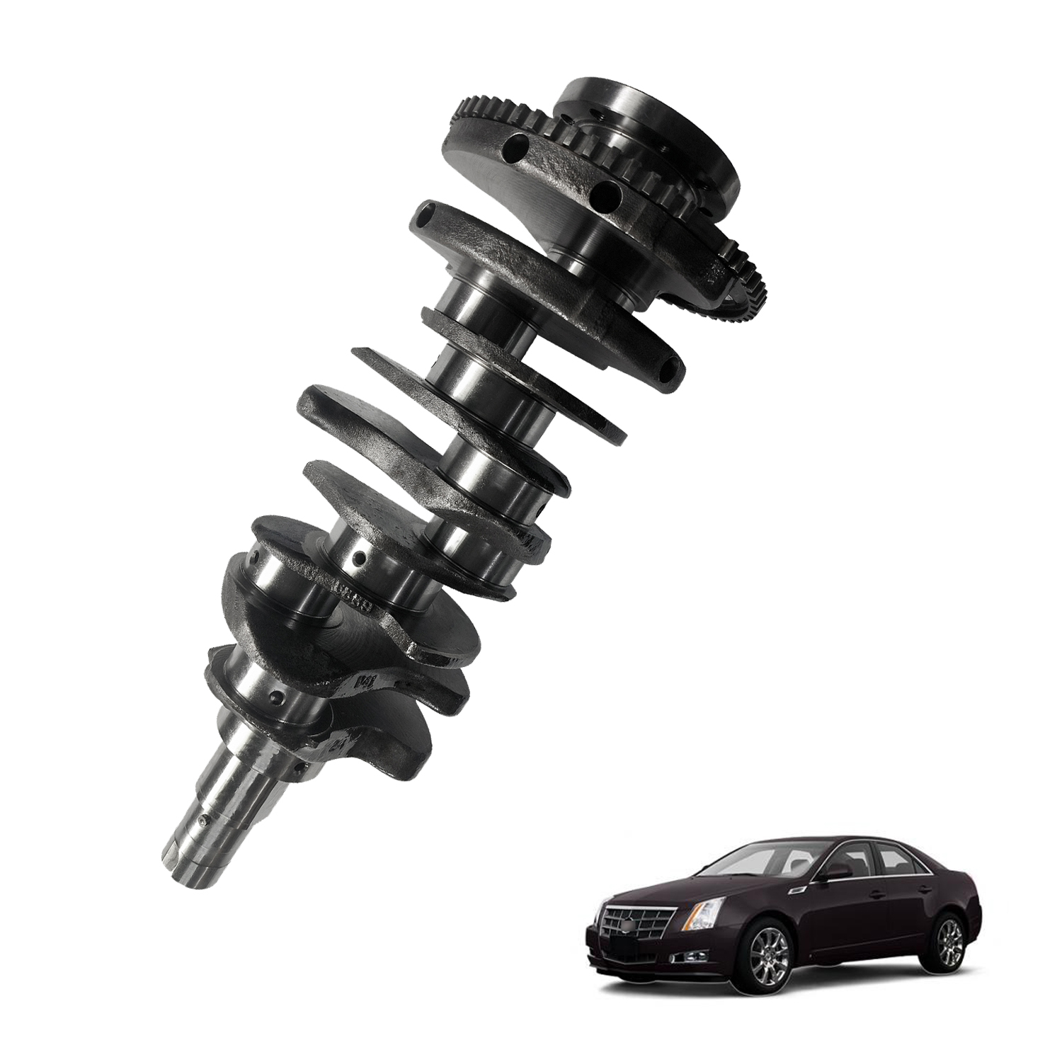3.6L V6 Crankshaft Compatible with Buick Enclave GMC Acadia Chevy Traverse 2009-2017 For Cadillac CTS/STS 2009-2011