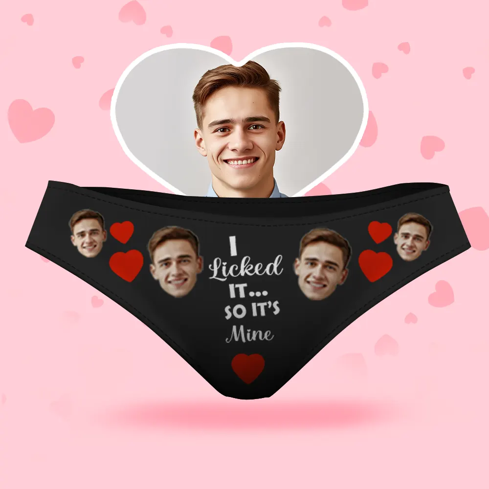 Personalize Face Thong - I Licked so it's Mine