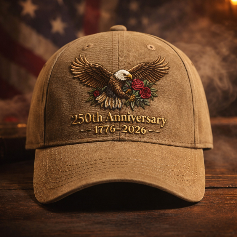US 250th Anniversary Print Printed Hat